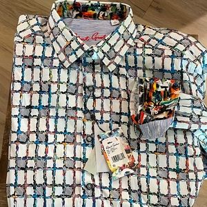 Robert Graham *New with tags men’s button up, size L